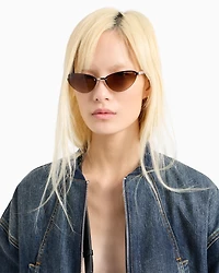Rigid denim jacket with monogram logo on the back
