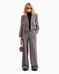 Short pleated jacket