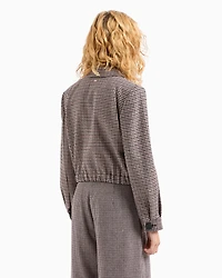Short pleated jacket