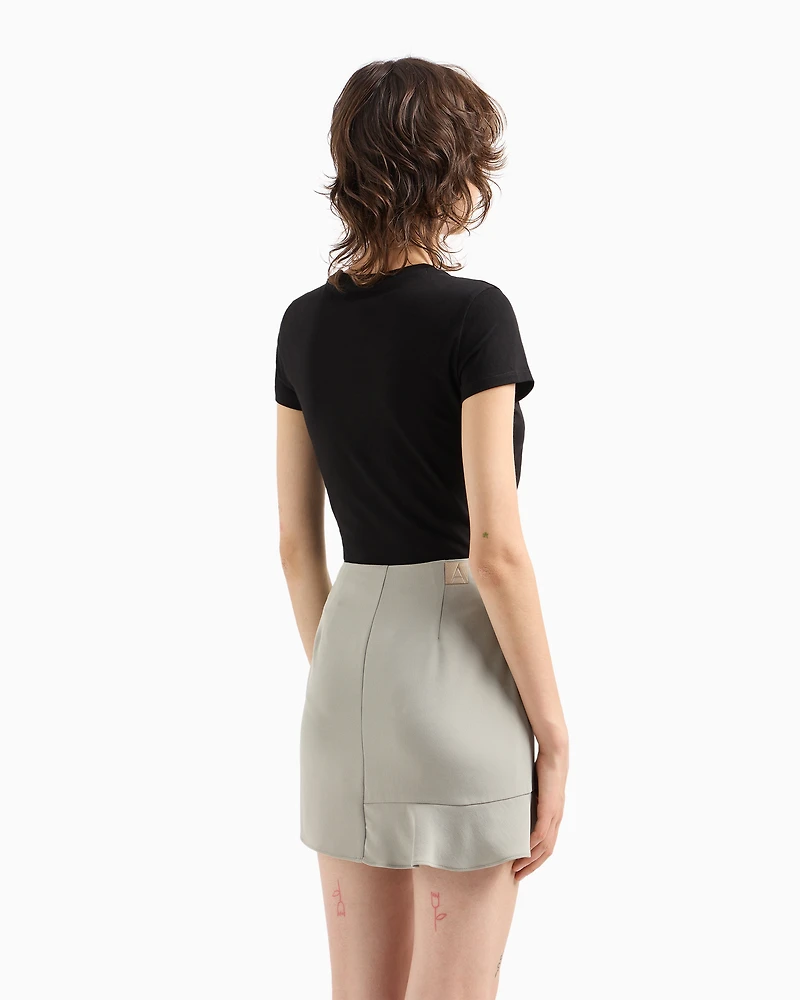 Cady mini skirt with ruffles