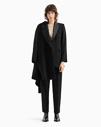 Cady cigarette trousers with satin band