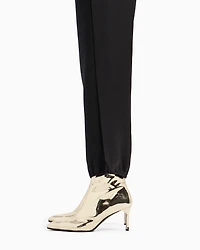 Jodhpur trousers with satin inserts