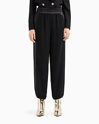 Jodhpur trousers with satin inserts
