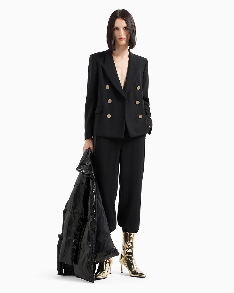 Jodhpur trousers with satin inserts