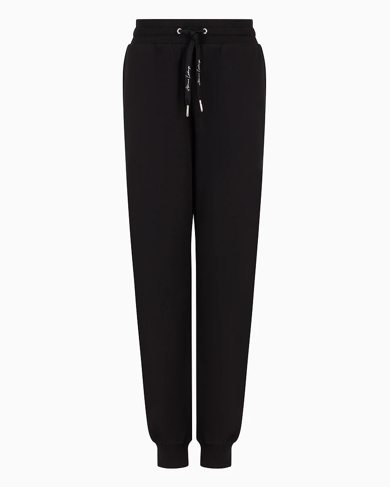 A-line French terry jogger trousers
