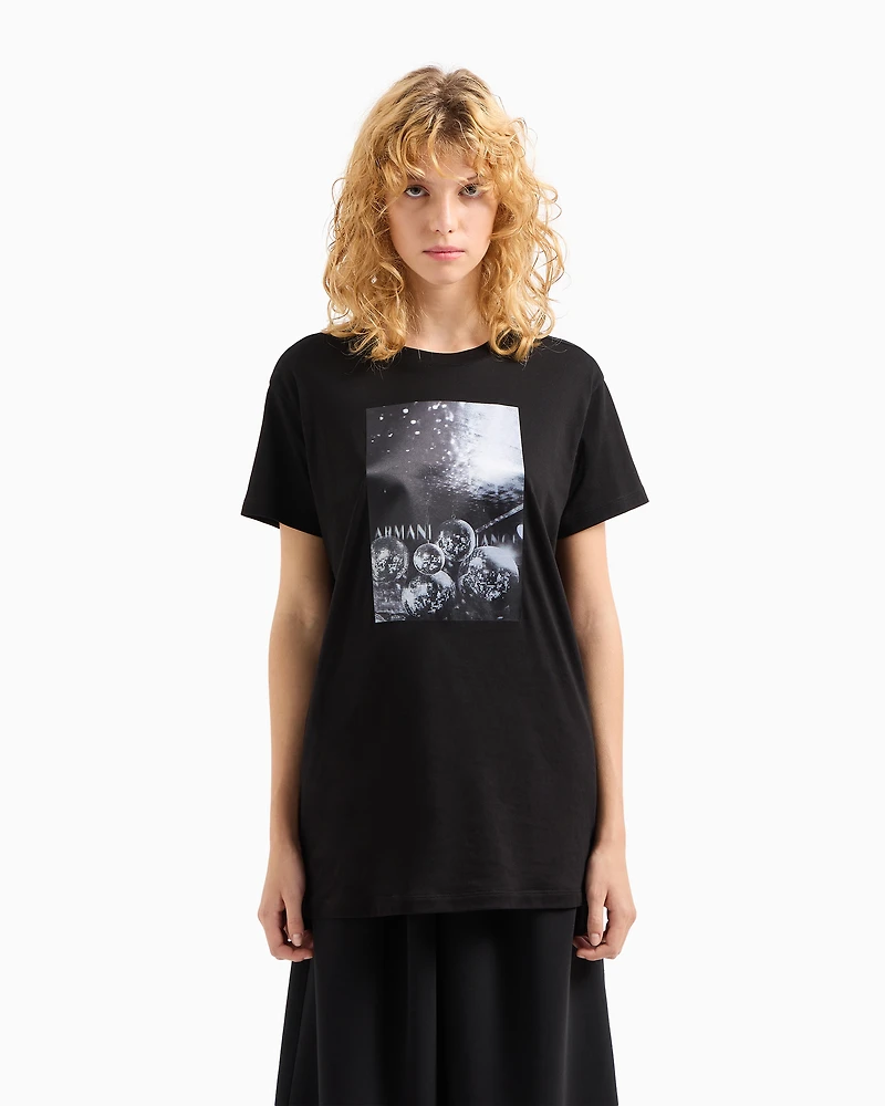 Relaxed fit T-shirt with photographic print ASV fabric