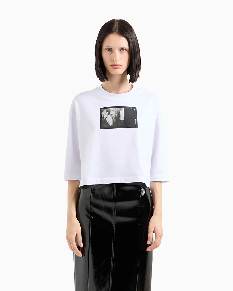 ASV Fabric Photo Print Cropped Fit T-Shirt