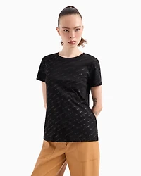 Regular fit jersey T-shirt with allover ASV logo