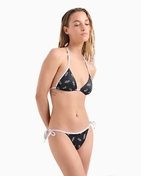 Bikini slip monogram fabric recycled ASV