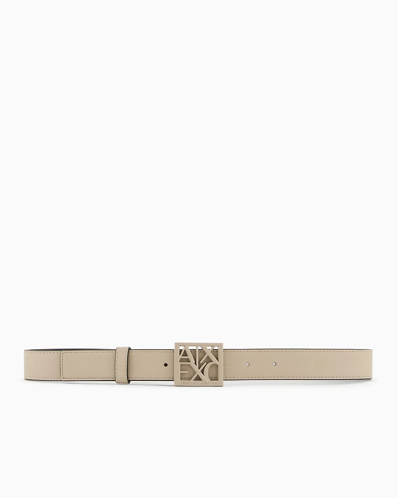 Belt with square logo