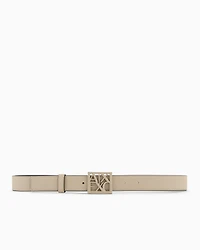 Belt with square logo