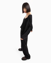 Fabric top with allover logo