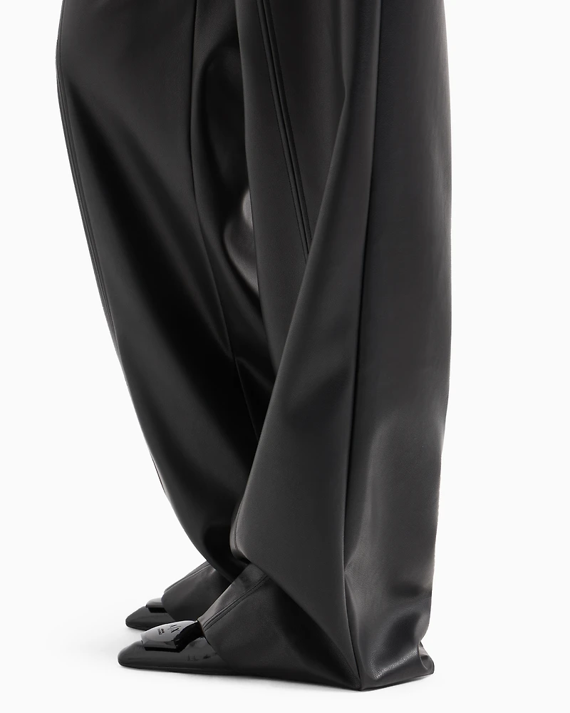 ASV coated fabric wide trousers