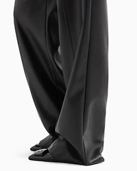 ASV coated fabric wide trousers