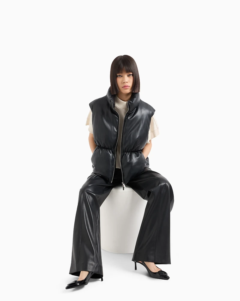 ASV coated fabric wide trousers