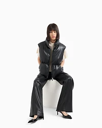 ASV coated fabric wide trousers