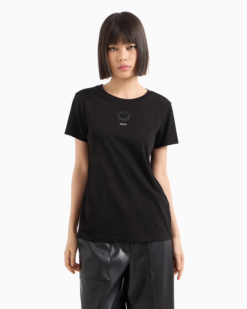 Regular fit T-shirt with XOXO print