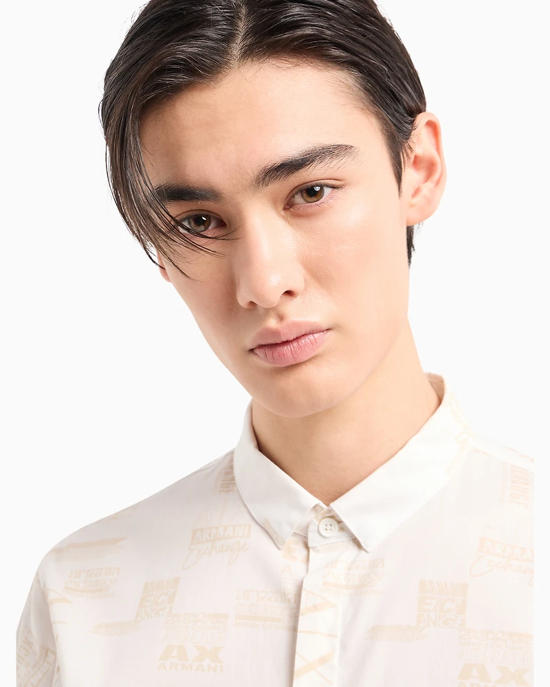Regular fit cotton shirt