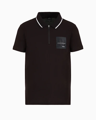 Regular fit polo shirt in ASV organic cotton