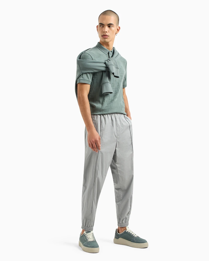 Regular fit polo shirt jacquard jersey
