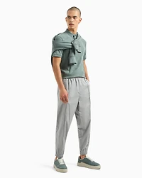 Regular fit polo shirt jacquard jersey