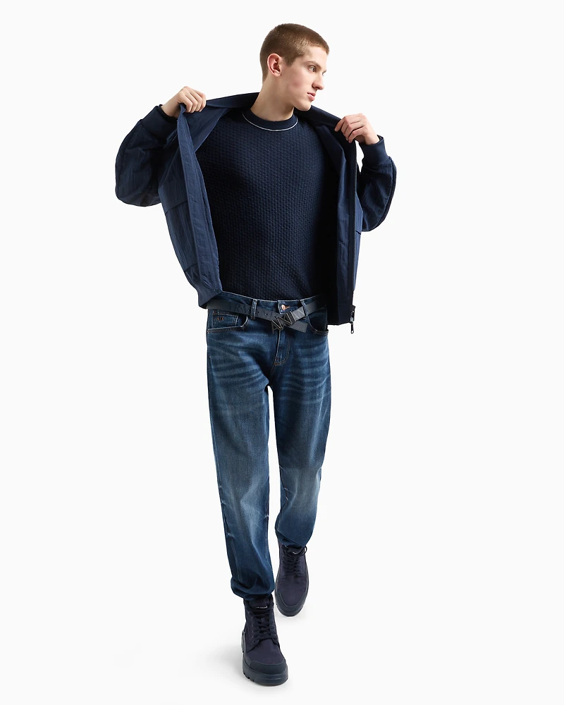 Boucle crew neck sweater