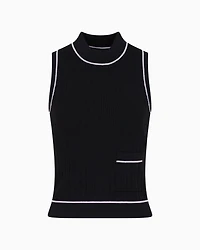 Top with decorative stitching ASV recycled fabric