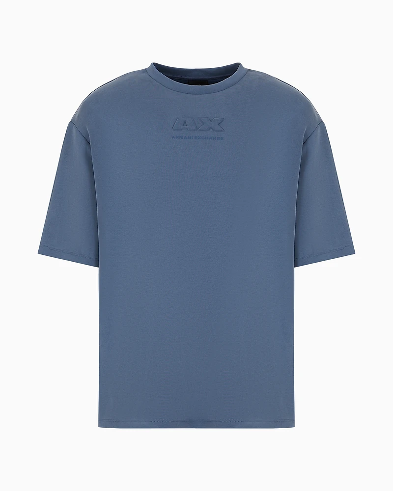 Relaxed fit T-shirt with round neck and logo