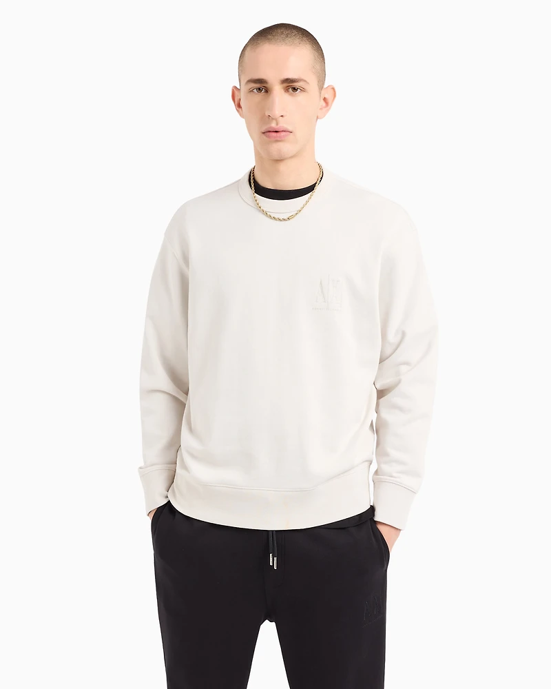 Stretch fabric zip-up hoodie