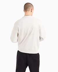 Stretch fabric zip-up hoodie