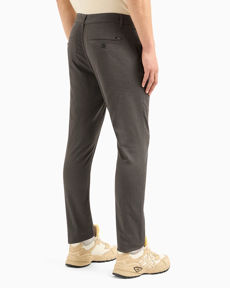 Regular fit gabardine trousers