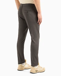 Regular fit gabardine trousers