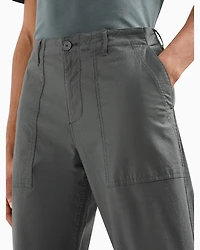 Regular fit gabardine trousers