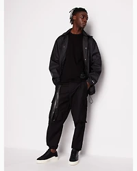 Cotton gabardine cargo trousers