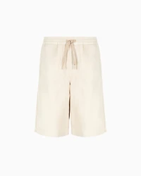 Shorts lyocell and cotton twill