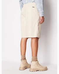 Shorts lyocell and cotton twill