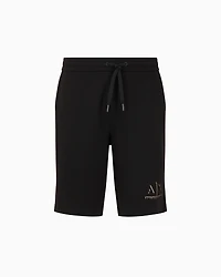 Stretch interlock shorts with logo