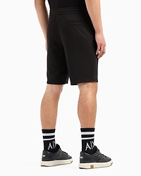 Stretch interlock shorts with logo