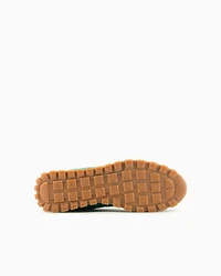Sneakers with mesh and eco-suede inserts
