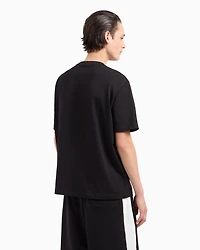Regular fit heavy cotton T-shirt with ASV photo print