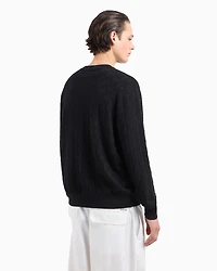 ASV Monogram Jacquard Crewneck Sweater