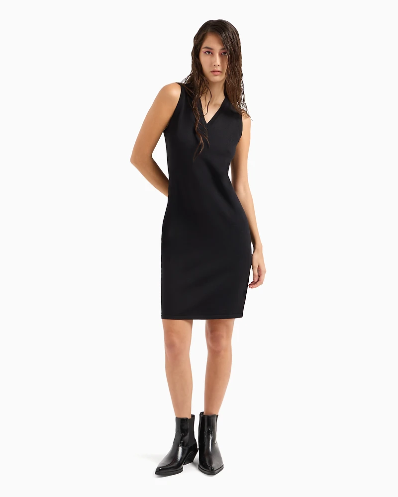 ASV recycled knitted midi dress
