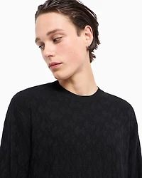 ASV Monogram Jacquard Crewneck Sweater