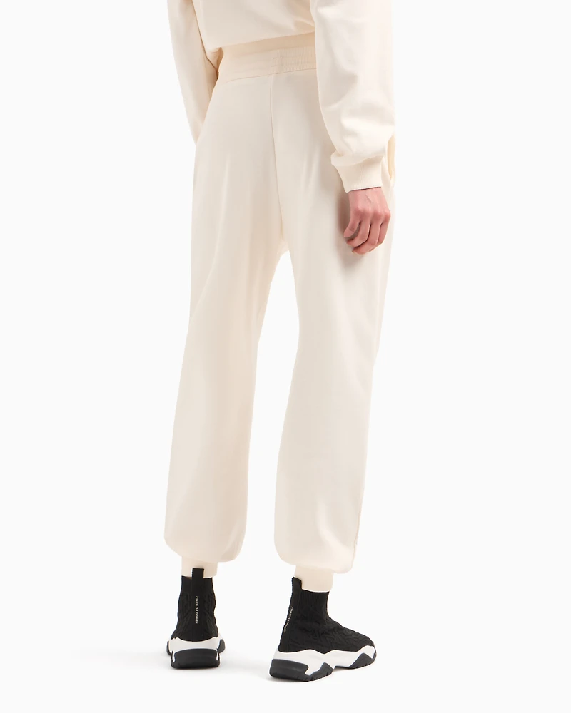 Jogger pants with logo label
