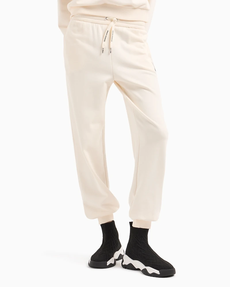 Jogger pants with logo label