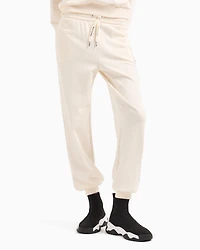 Jogger pants with logo label