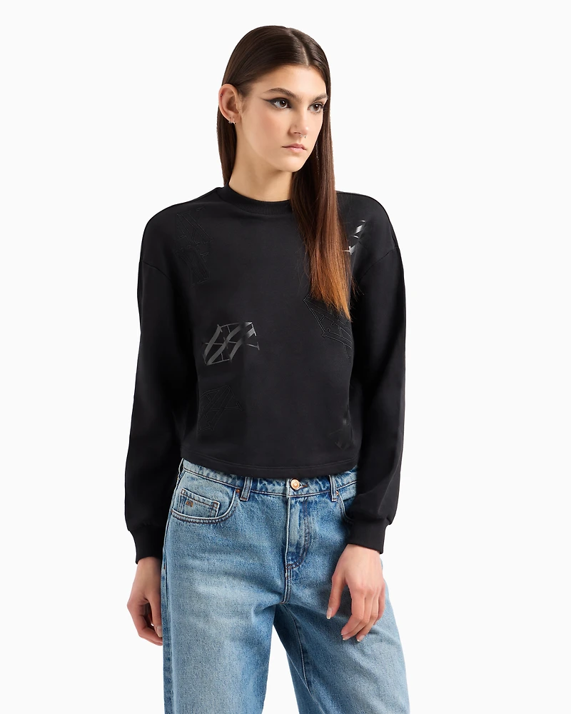 ASV Organic Cotton Monogram Logo Crewneck Sweatshirt