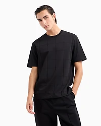 Regular fit ASV ribbed cotton T-shirt