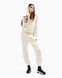 Jogger pants with logo label
