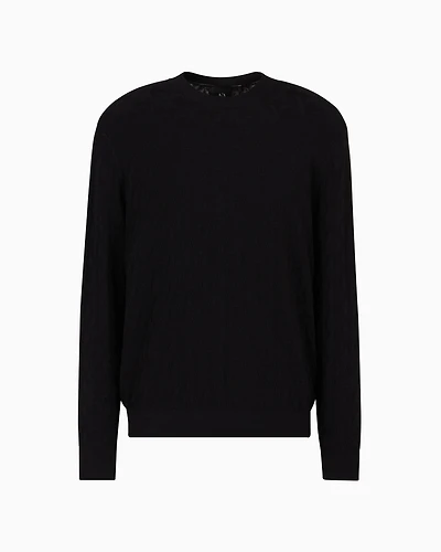ASV Monogram Jacquard Crewneck Sweater